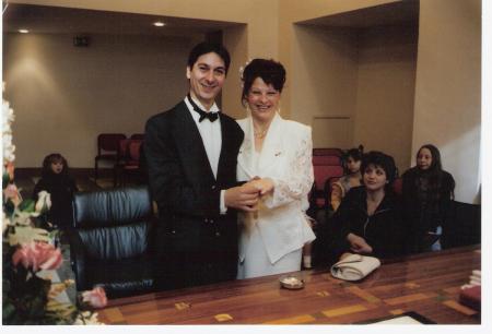 mon frere antonio et christiane lors de leur mariage