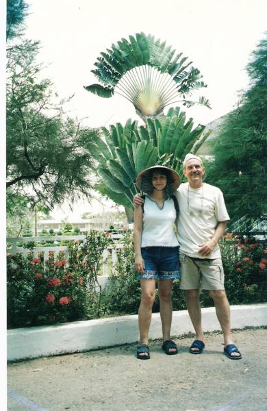 derrierenous un arbre que l'on appelle l'arbre du voyageur 